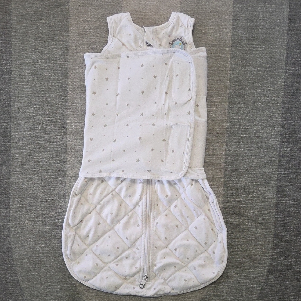 Dreamland Baby Dream Sack & Swaddle Grey Star 0-6m